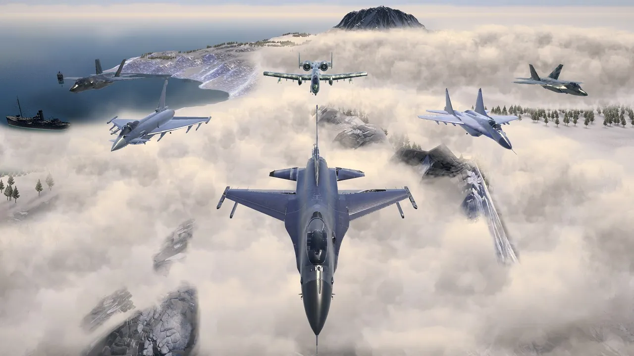 Airplane Flight Simulator : Combat Zone - zrzut ekranu 1