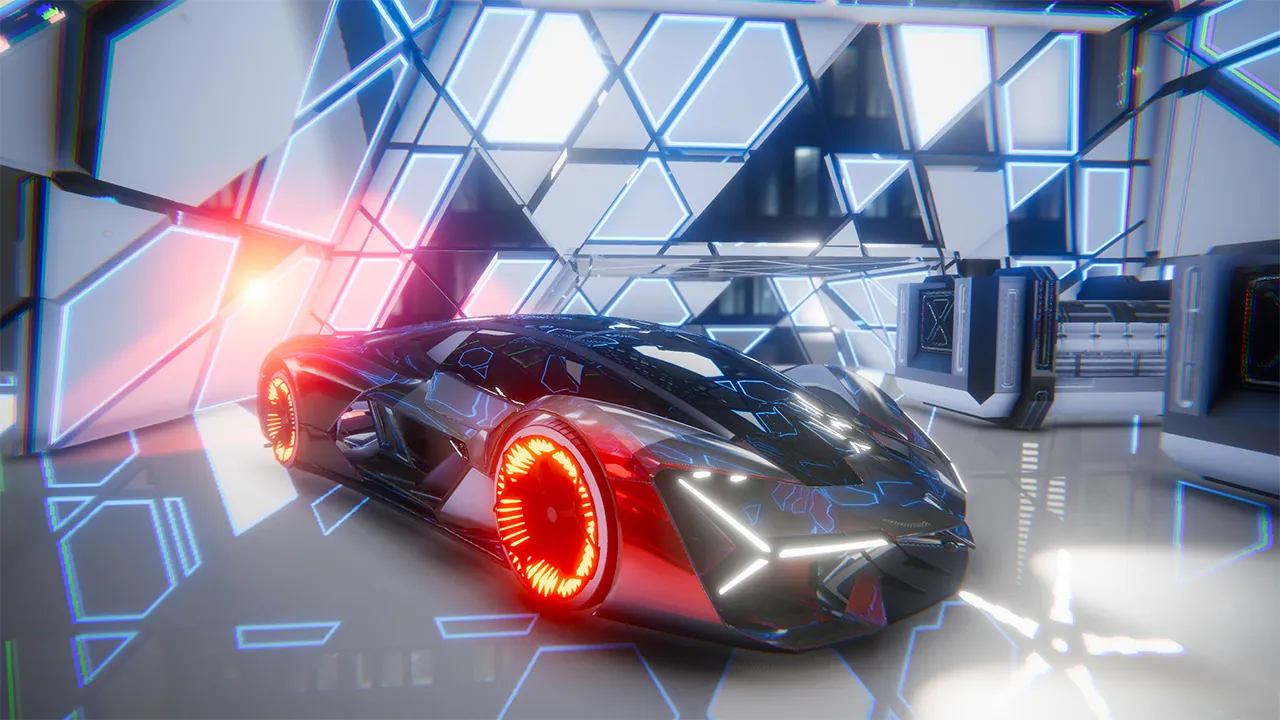 Neon Drifter - Cyber Racing - zrzut ekranu 1