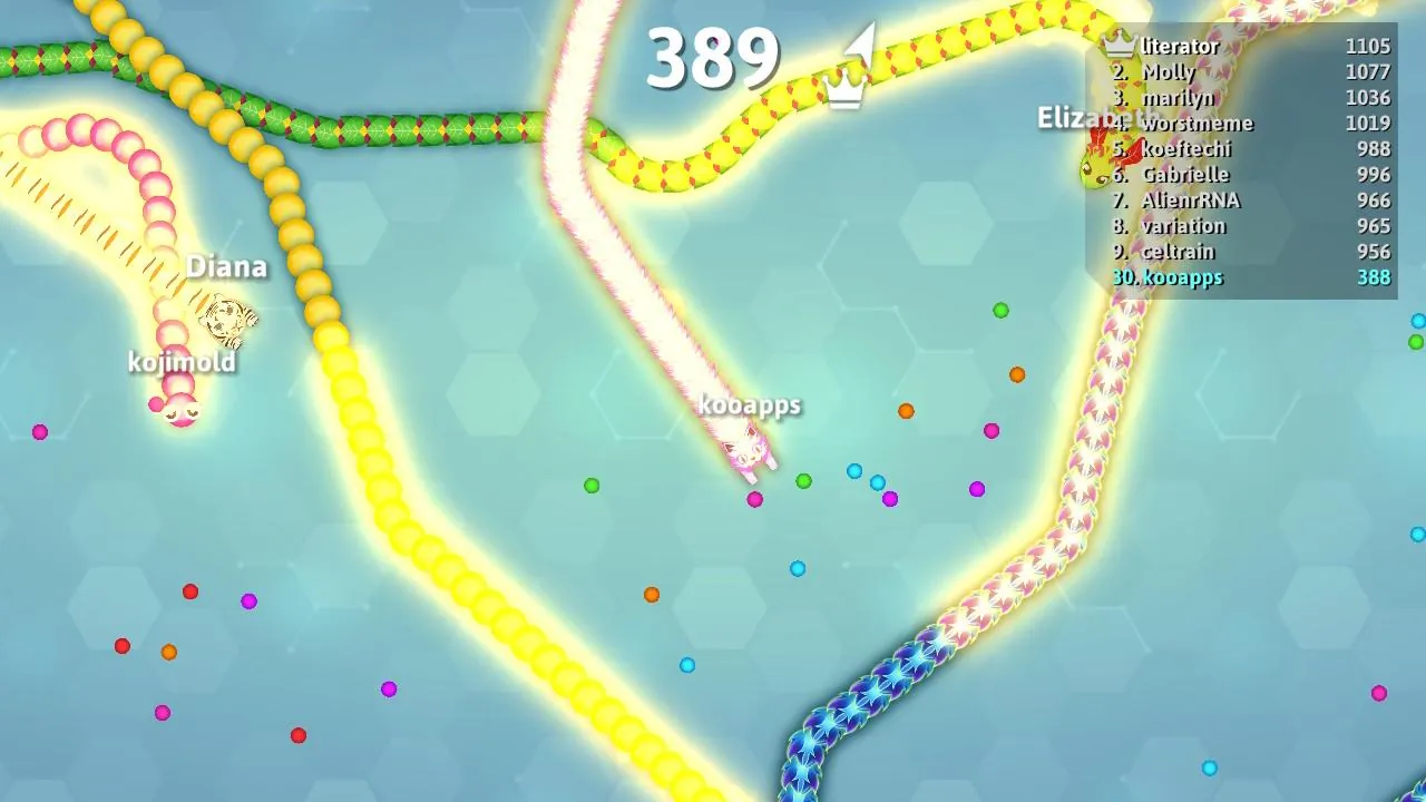 Snake.io - zrzut ekranu 2