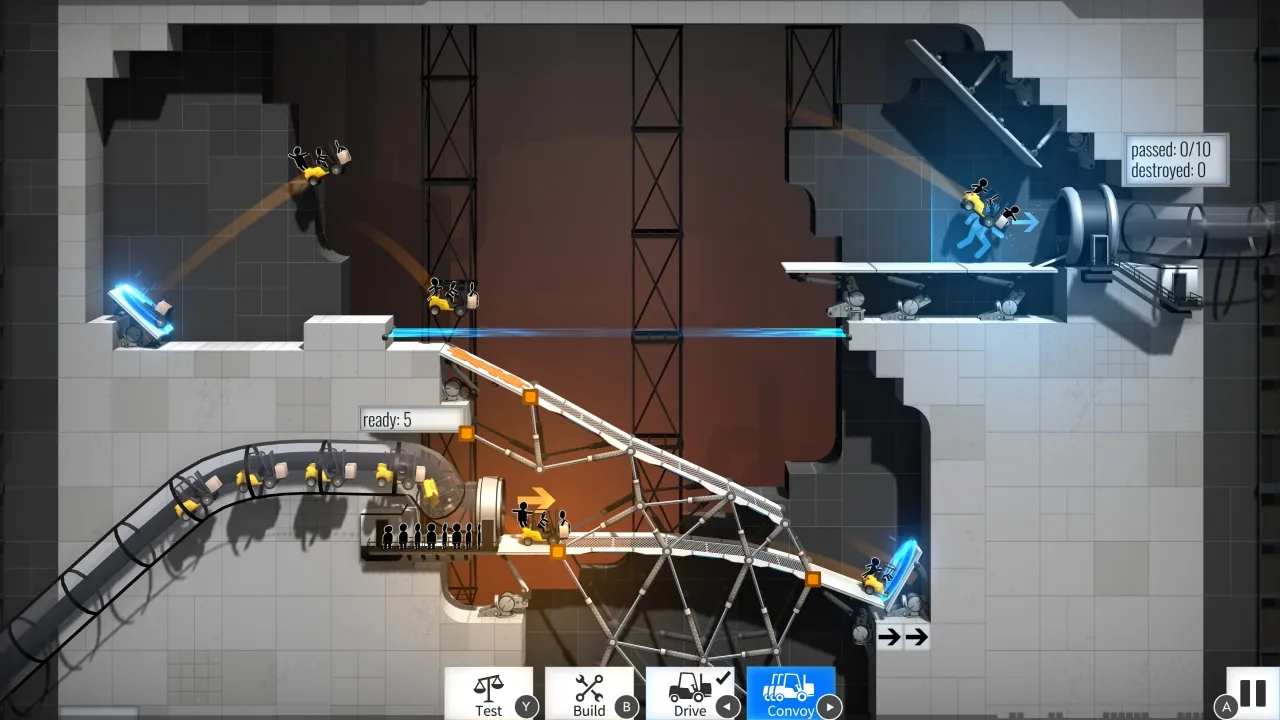 Bridge Constructor Portal - zrzut ekranu 2