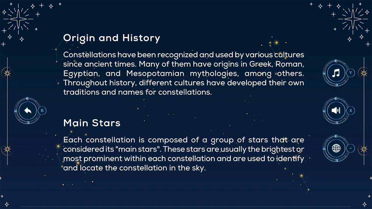 Constellations: discover the universe - zrzut ekranu 4